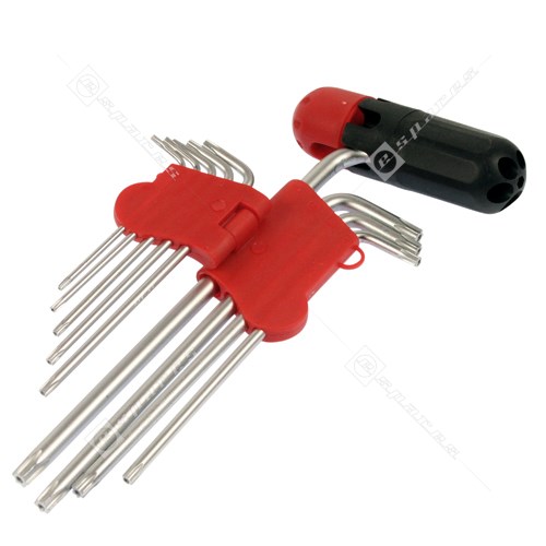 9 Piece Torx Head Screwdriver Set | eSpares