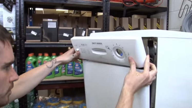 Putting The Dishwasher Back Together Starting With The Front Panel