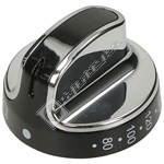 Top Oven Control Knob - Chrome