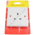 Wellco White Single Unswitched Socket - Pack of 5
