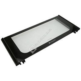 Black Top Oven Outer Door Glass Espares