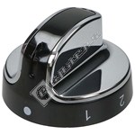 Stoves Black & Chrome Grill Control Knob