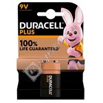 Duracell Alkaline 9V Plus 100% Extra Life - Pack of 1