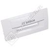 Bosch Washing Machine Detergent Drawer Handle - White