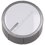 Beko Washing Machine Control Knob - Silver/Black