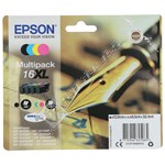 Epson Genuine High Capacity Multipack Ink Cartridges - Black/Cyan/Magenta/Yellow - T1636