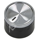 Beko Cooker Control Knob - Black/Chrome