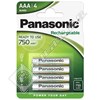 Panasonic AAA Rechargeable Batteries 750mAh Ni-MH 1.2V Pack of 4