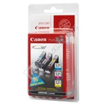 Canon Genuine Colur Ink Cartridges Multi-Pack - CLI-521