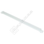 White Plastic Refrigerator Rear Glass Shelf Trim