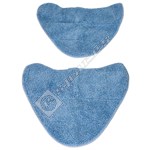 Steam Cleaner Hook and Loop Microfibre Pads - Pack of 2