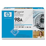 Hewlett Packard Genuine Black Toner Cartridge - 92298A