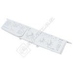 Indesit Washing Machine White Control Fascia Panel