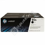 Hewlett Packard Genuine Black Toner Cartridge Twin Pack - CE285AD