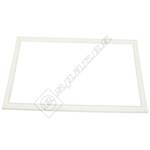 Belling Grill Door Glued Glass Assembly w/ Silver detailing