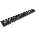 Rangemaster Oven Control Panel Fascia - Black