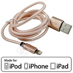 Compatible MFI Approved Lightning Cable – 1M Rose Gold