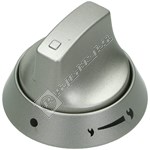 Indesit Silver Control Knob for Top Oven