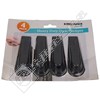 Kingfisher Heavy Duty Rubber Door Stop Wedges - Pack of 4