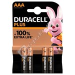 Duracell Alkaline AAA Plus 100% Extra Life - Pack of 4