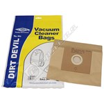 Electruepart BAG241 Dirt Devil Vacuum Dust Bags (DD Type) - Pack of 5