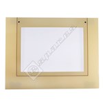 Indesit Main Oven Door Glass w/ Cream Surround