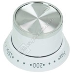 Oven Thermostat Control Knob - White/Silver