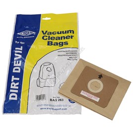 Electruepart BAG263 Vacuum Cleaner Dust Bags - Pack of 5 - ES1562672