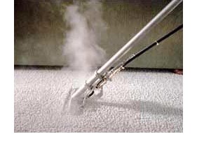 Steam Cleaner Cleaning Carpet