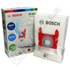 Bosch BBZ41FGALL Type G Synthetic Vacuum Bags - Pack Of 4