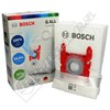 Bosch Type G Synthetic Vacuum Bags - Pack Of 4