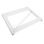 Stoves Oven Door Glass Assembly w/ White Detail