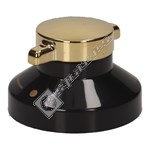 Stoves Oven Control Knob - Black/Gold