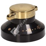 Stoves Black & Gold Main Oven Control Knob