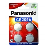 Panasonic CR2016 Lithium Coin Battery - Pack of 4