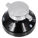 Stoves Black & Chrome Main Oven Control Knob