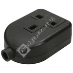 Wellco 13A Single Trailing Rubberised Socket - Black