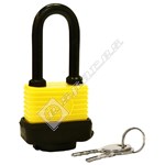 Rolson Weatherproof 40mm Long Shackle Steel Padlock