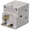 Wellco 13A 3 Way Fused Plug Adapter