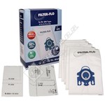 Vacuum Cleaner GN Filter-Flo Synthetic Dust Bags & Filter Set - Box of 5