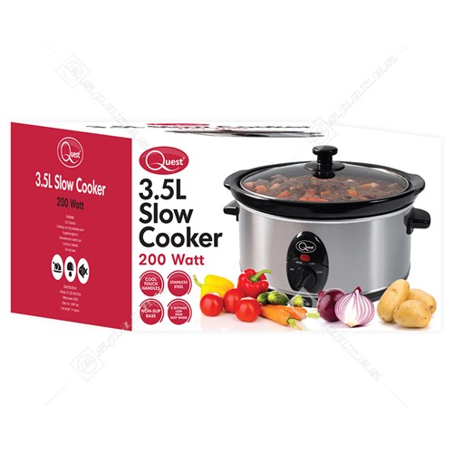 Crock Pot 3.5L Brushed Stainless Steel Slow Cooker 220/240 volt 50HZ (