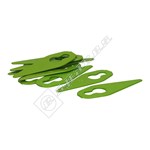 Grass Trimmer GT096 Plastic Blades - Pack of 10