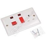Wellco Slimline 45A Cooker Switch With Neon Indicator