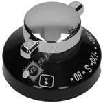 Stoves Black/Silver Main Oven Control Knob