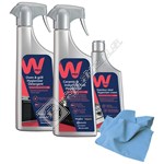 Wpro Ceramic Hob & Oven Cleaning Care Kit