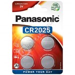 Panasonic CR2025 Lithium Coin Battery - Pack of 4