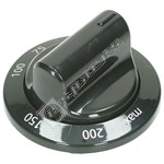 Oven Thermostat Control Knob - Black