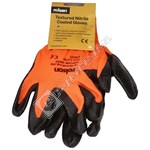 Rolson Textured Nitrile Coated Work Gloves - Medium