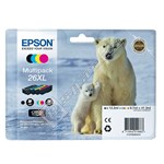 Epson Genuine 4 Colour High Capacity Ink Cartridge Multipack - T2636