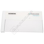 Siemens Detergent Drawer Front Panel